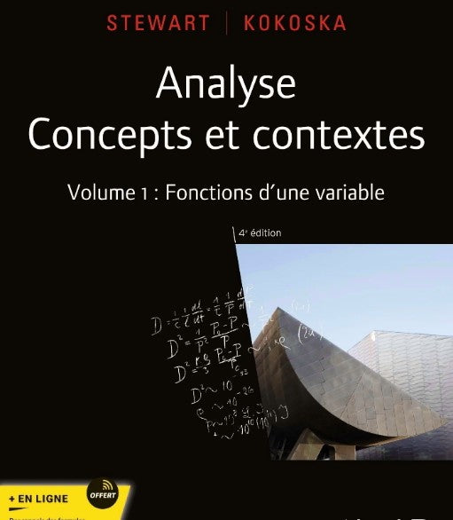 Analyse, Concepts et contextes Vol 1- 4e ed