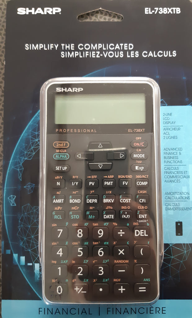 Calculatrice Financière EL-738XTB